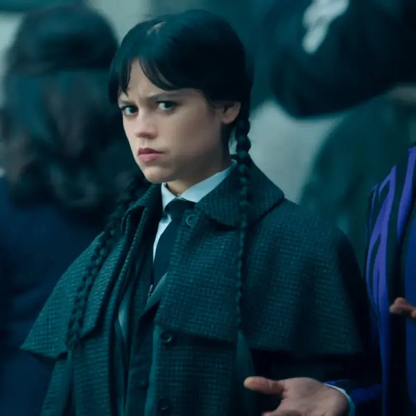 Jenna Ortega Wednesday Season 2 Wool Coat