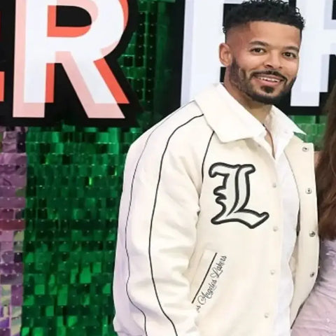 Jeremy Lynch Freakier Friday 2025 UK Premiere White Jacket