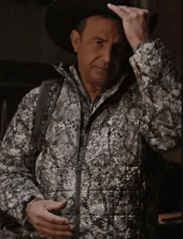 Yellowstone S05 John Dutton Snake Print Jacket