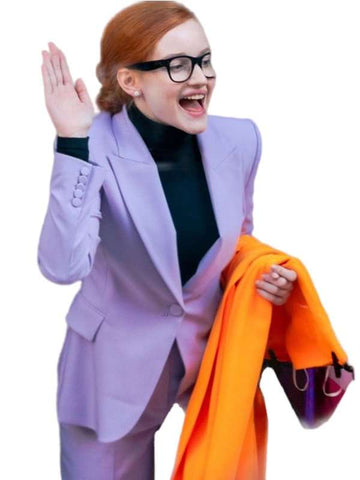Julia Garner TV Series Inventing Anna Purple Blazer