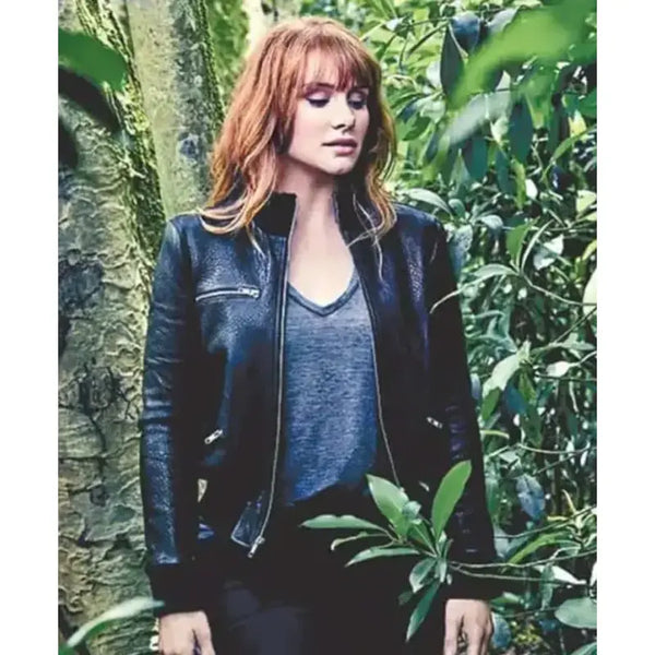Jurassic World Claire Dearing Black Leather Jacket