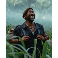 Jurassic World Rebirth Mahershala Ali Black Shirt