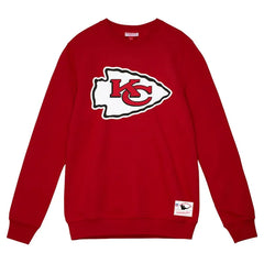 Kansas City Chiefs Mitchell & Ness Red Fleece Pullover Sweatshirt