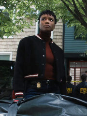Tiffany Wallace FBI S06 Black Bomber Jacket