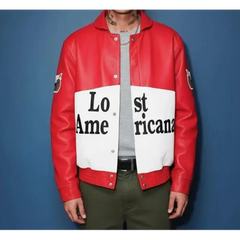 The Tonight Show MGK Red Leather Jacket