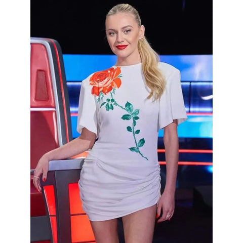 Kelsea Ballerini The Voice S27 Print Dress