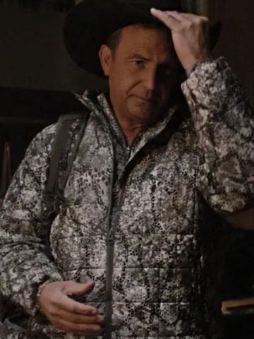 Yellowstone S05 John Dutton Snake Print Jacket