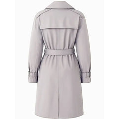 Kim Kardashian PFW 2025 Grey Trench Coat