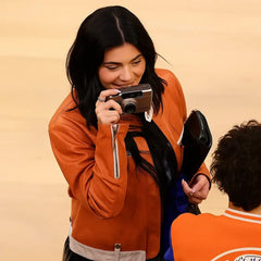 Kylie Jenner Knicks Game 5 Leather Jacket
