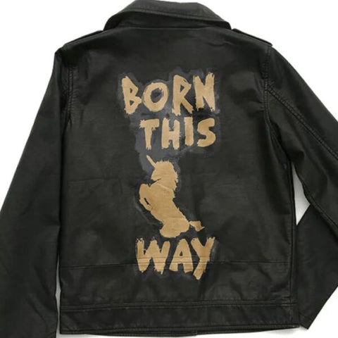 Lady Gaga Born This Way Black Leather Jacket