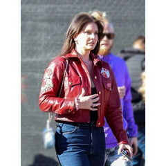 Lana Del Rey Super Bowl 49ers Leather Jacket