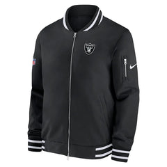 Las Vegas Raiders Sideline Coach Bomber Jacket
