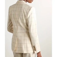 Lauren Koslow Days of Our Lives 2025 Check Blazer