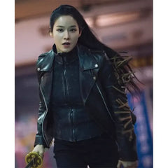 Lee Joo-bin Twelve S01 Black Leather Jacket
