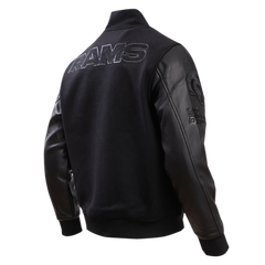 Los Angeles Rams Black Wool & Leather Varsity Jacket