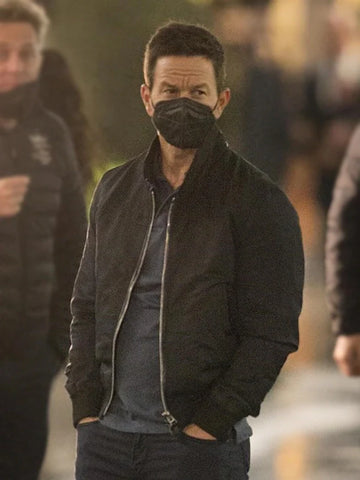 The Union Mark Wahlberg Black Bomber Jacket