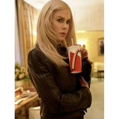 Masha Dmitrichenko Nine Perfect Strangers Leather Jacket