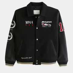 McLaren Varsity Black Bomber Jacket