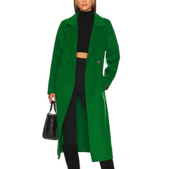 The Equalizer S04 Liza Lapira Green Belted Coat