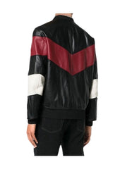 Men Chevron Stripe Bomber Jacket