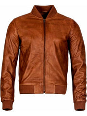 Men’s Dark Brown Bomber Jacket