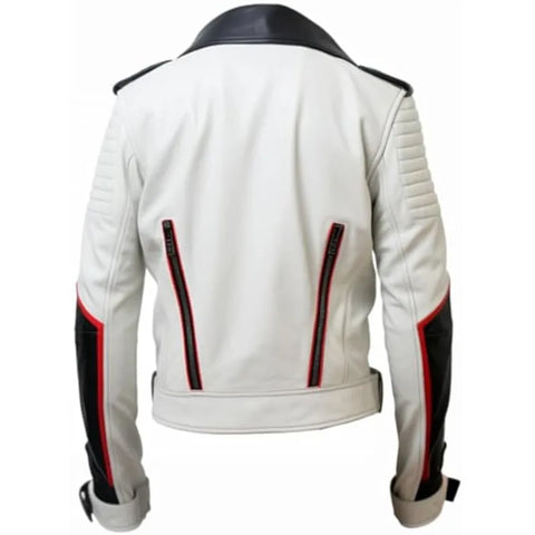 Men's Double Rider Sheepskin Leather Jacket