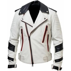 Men's Double Rider Sheepskin Leather Jacket