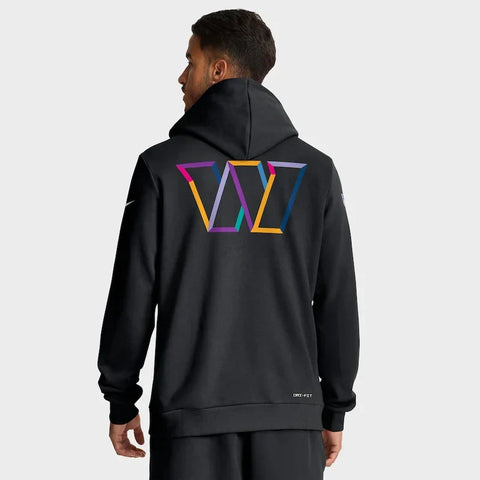 Washington Commanders Black 2025 Dri-FIT Hoodie