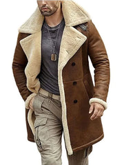 Men's Fur Shearling Leather Coat