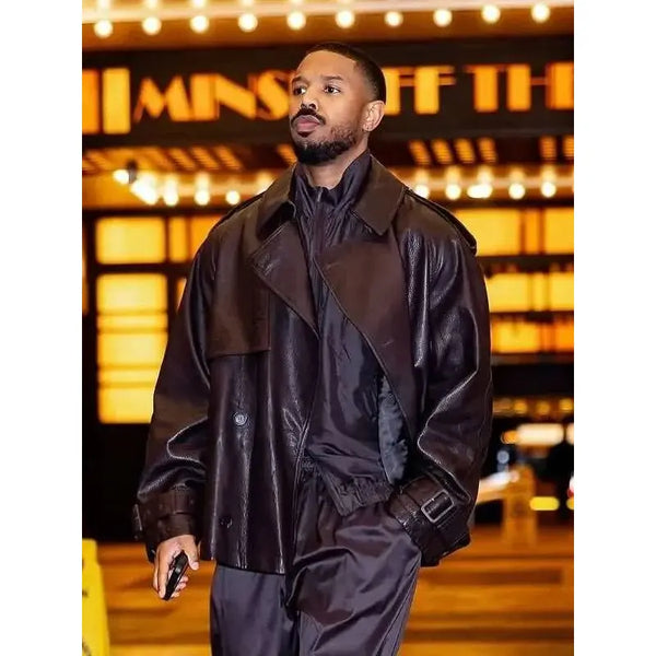 Michael B. Jordan Sinners Brown Leather Jacket