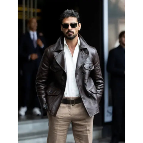 Michele Morrone Ermanno Scervino Milan Week Jacket