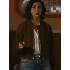 Sheriff Country Morena Baccarin Brown Suede Leather Jacket