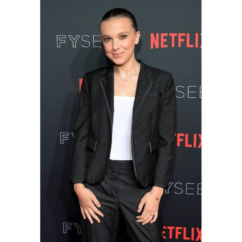 Millie Bobby Stranger Things Black Blazer