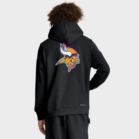 Minnesota Vikings Black 2025 Dri-FIT Hoodie