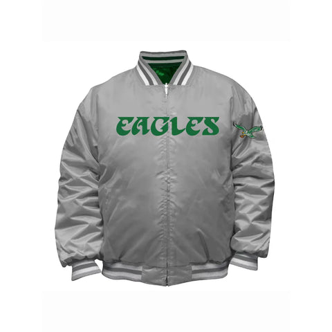 Mitchell & Ness Philadelphia Eagles Grey Jacket
