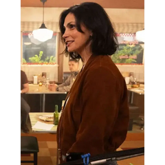 Sheriff Country Morena Baccarin Brown Suede Leather Jacket