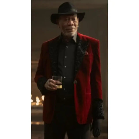Morgan Freeman Now You See Me 3 Red Blazer