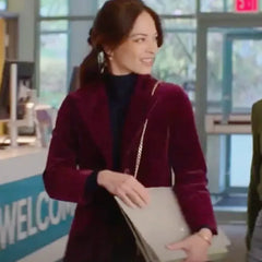 Murder in a Small Town Kristin Kreuk Velvet Blazer