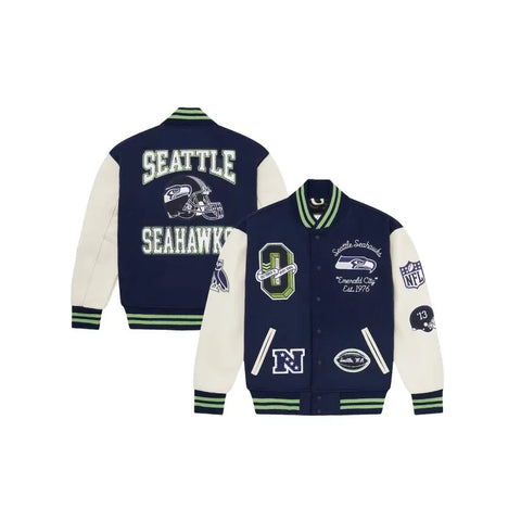 Seattle Seahawks OVO Blue Jacket