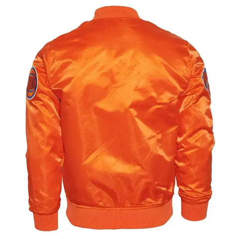 Ny Knicks Orange Satin Jacket