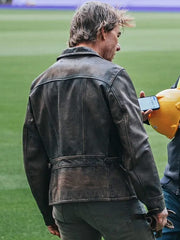 Tom Cruise Paris Olympics 2024 Brown Jacket