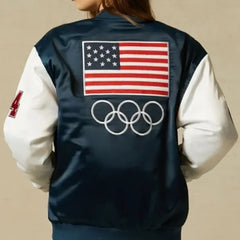 Olympics Team USA Blue Varsity Jacket