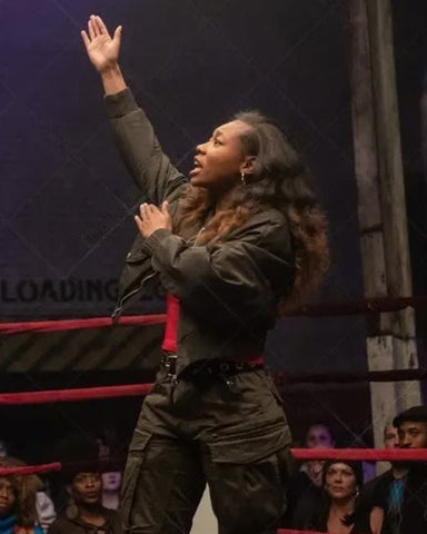 On the Come Up 2022 Jamila Gray Brown Jacket