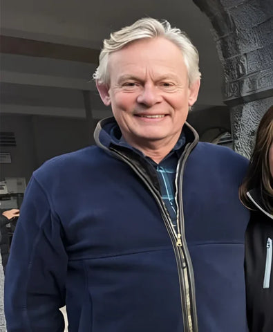Out there Martin Clunes Blue Jacket