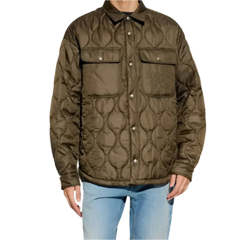 Palm Angels Brown Quilted Jacket