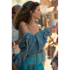 People We Meet on Vacation Poppy Blue Denim Jacket