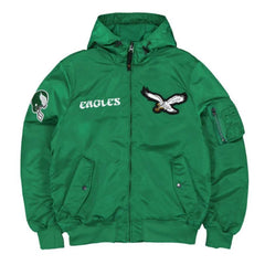 Philadelphia Eagles Green Hooded Jacket