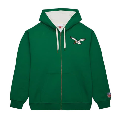 Philadelphia Eagles Kelly Green Playoff Win 2.0 Full Zip Hoodie