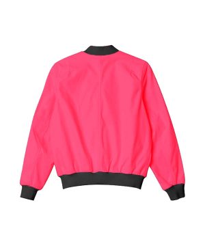 Pink Plain Bomber Unisex Jacket