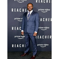 Malcolm Goodwin Reacher 2022 Blue Suit